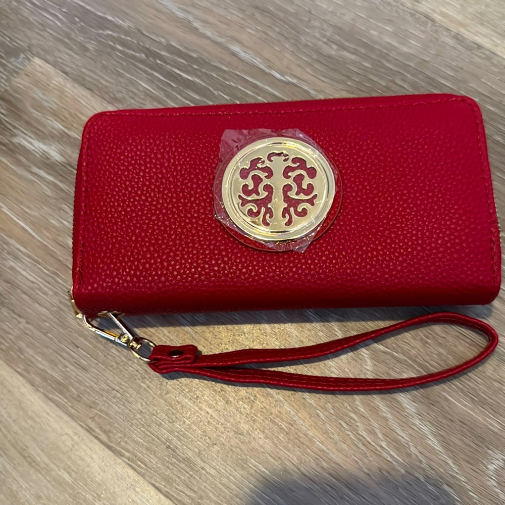 Dasein Womens Classic Wallet Coin Purse Card Slot Holder Zip Around Wristlet